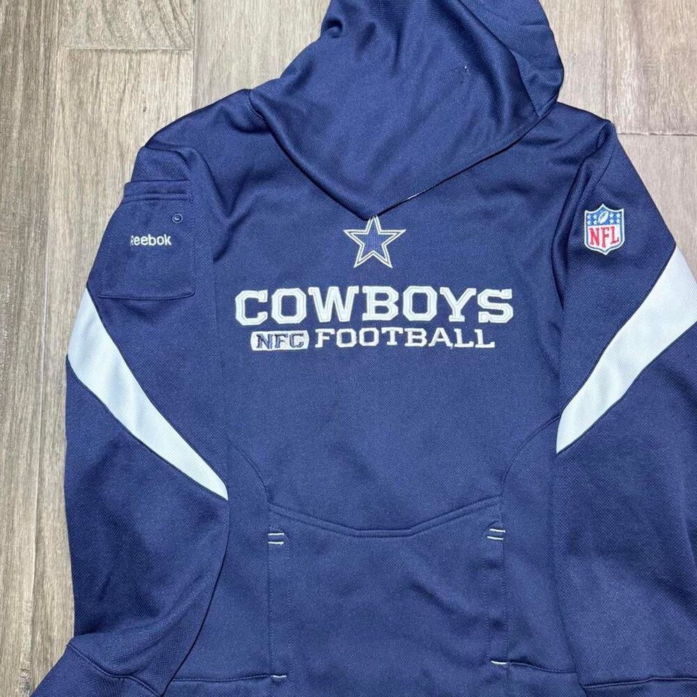 Reebok Men's Navy and Blue Hoodie